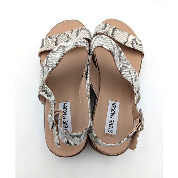 Steve Madden Teenie Platform Wedge Sandals Women's Multicolor Size US9M EU39.5 - Picture 13 of 13